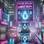 DALL·E 2025 08 20 12.36.35 A realistic cyberpunk cityscape at night with glowing neon lights, wet streets, and a high tech futuristic atmosphere. The colors are vivid, with purp
